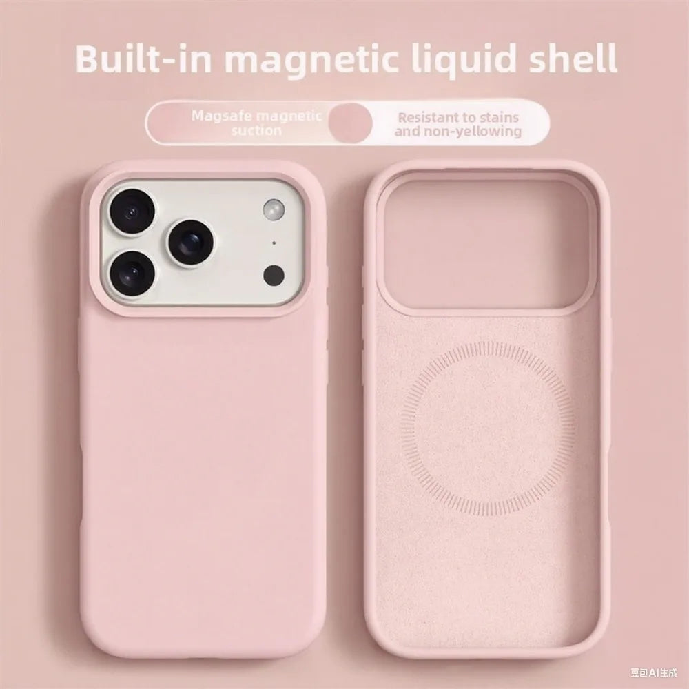 Original Magnetic Silicone Phone Case For iPhone