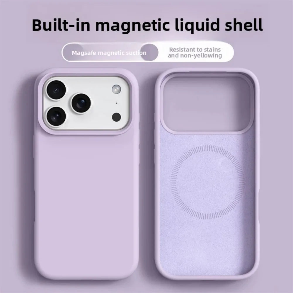 Original Magnetic Silicone Phone Case For iPhone