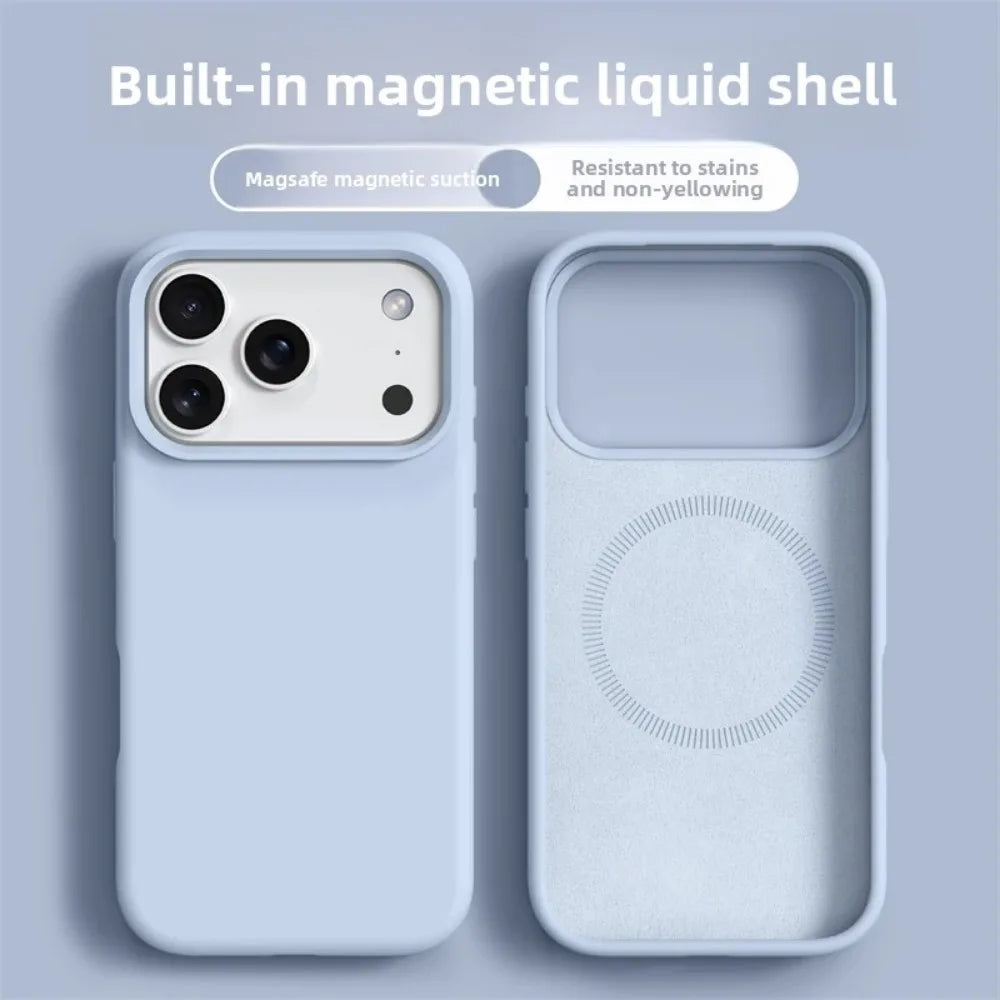 Original Magnetic Silicone Phone Case For iPhone