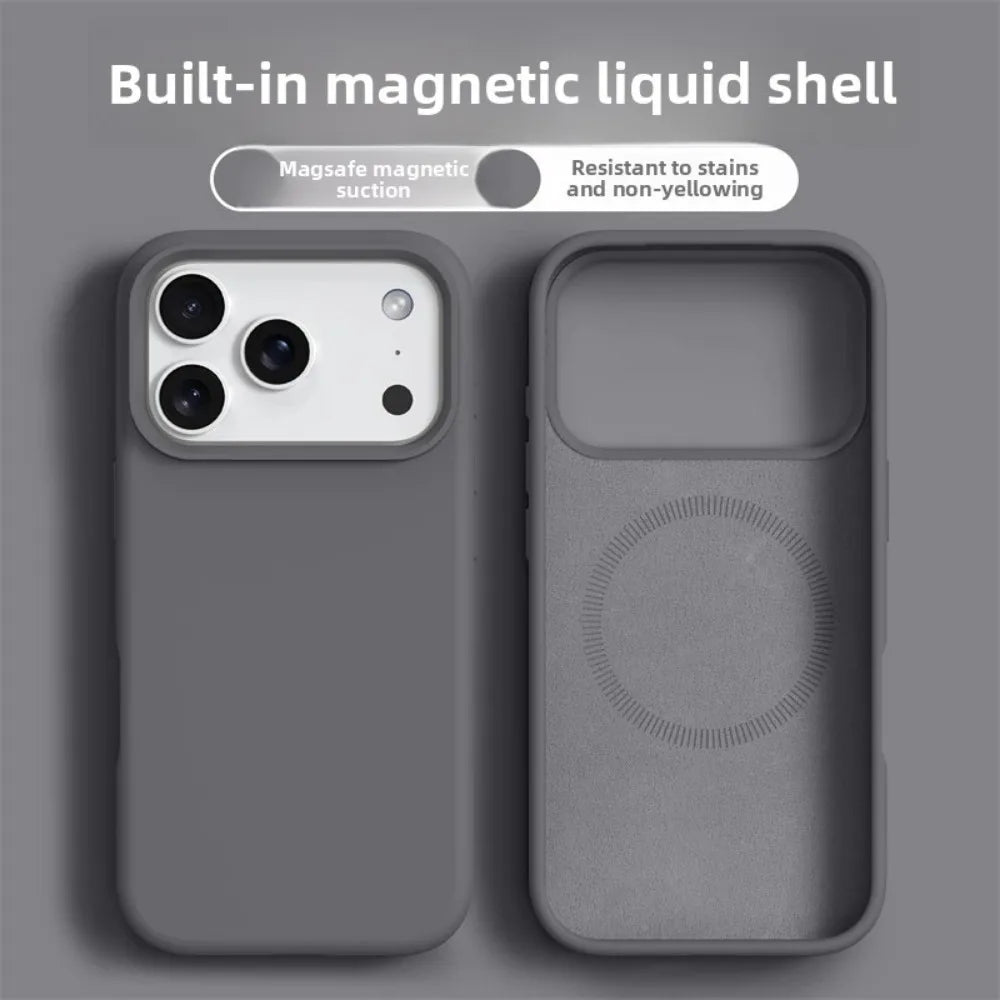 Original Magnetic Silicone Phone Case For iPhone