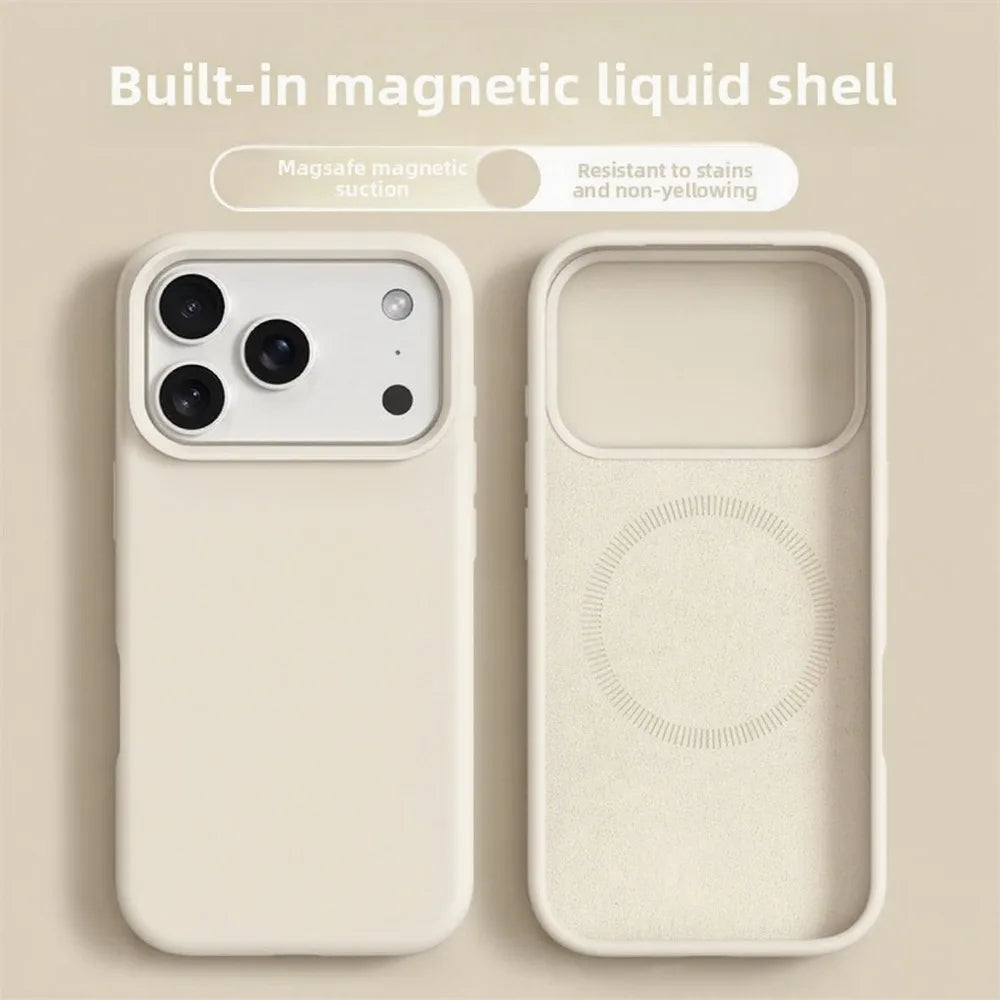 Original Magnetic Silicone Phone Case For iPhone