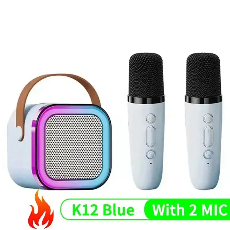Karaoke Machine Wireless Bluetooth Speaker with 2 Microphone's