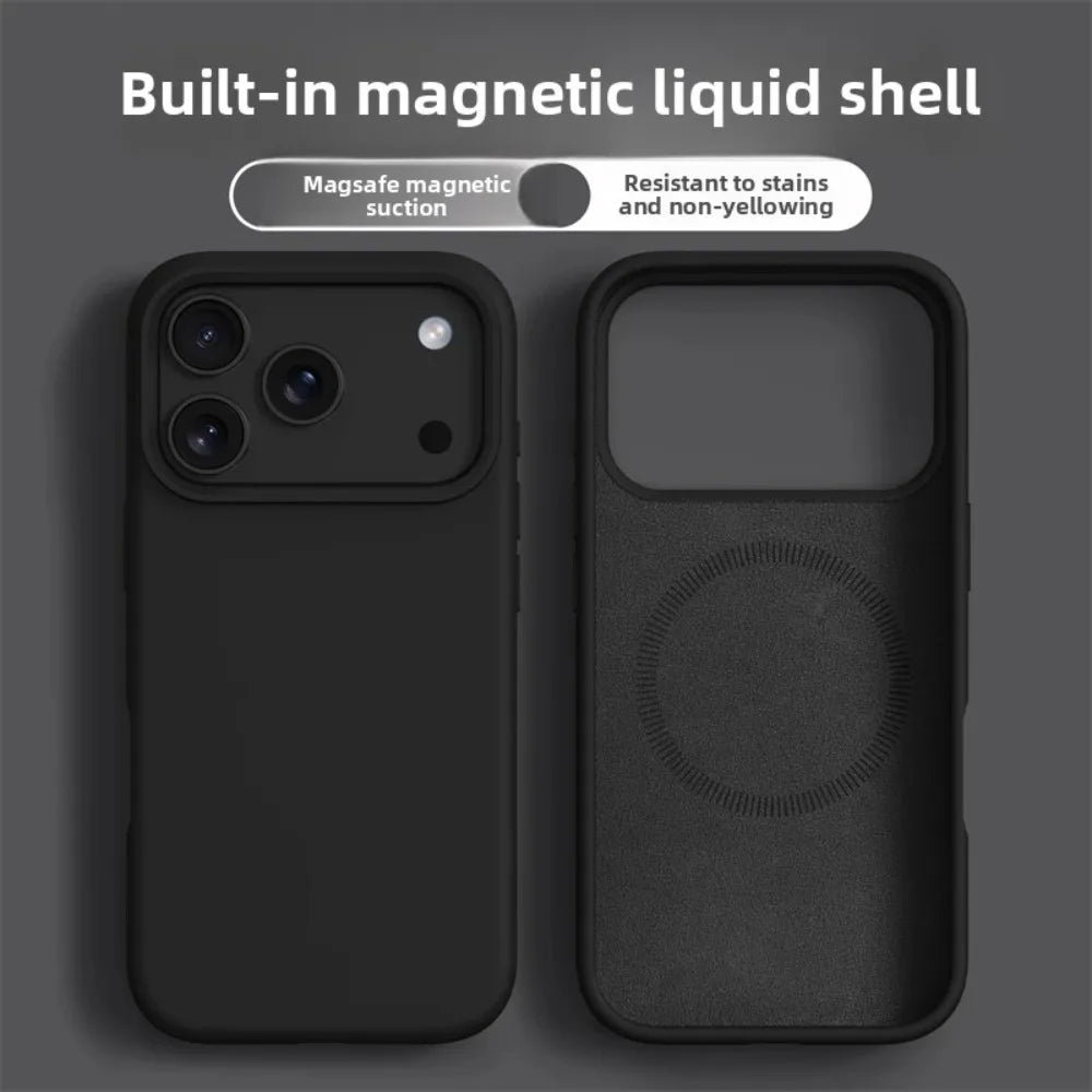 Original Magnetic Silicone Phone Case For iPhone